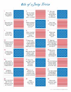 4th of july trivia