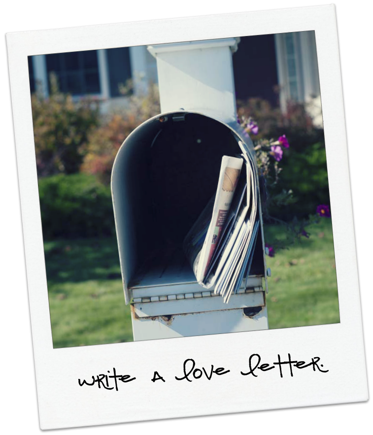 love letter in a mailbox