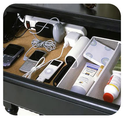 in drawer charging station