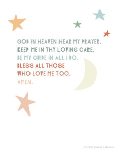 little kids prayer self-help skills for toddlers